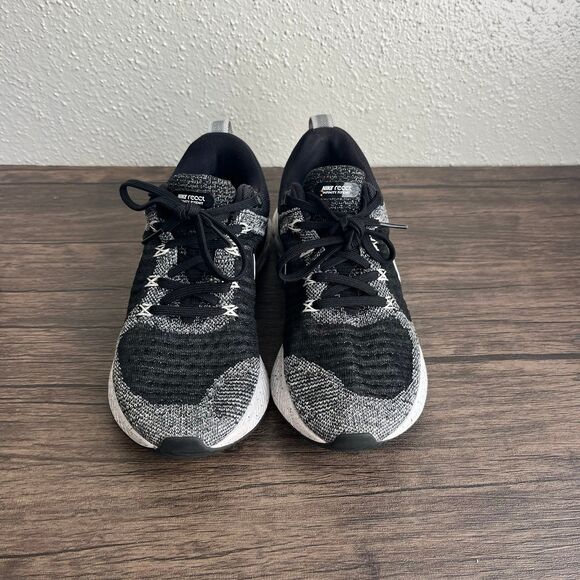 Nike React Infinity Run FK 2 Oreo Black White Athletic Running Shoes Womens 6.5 - Picture 2 of 8